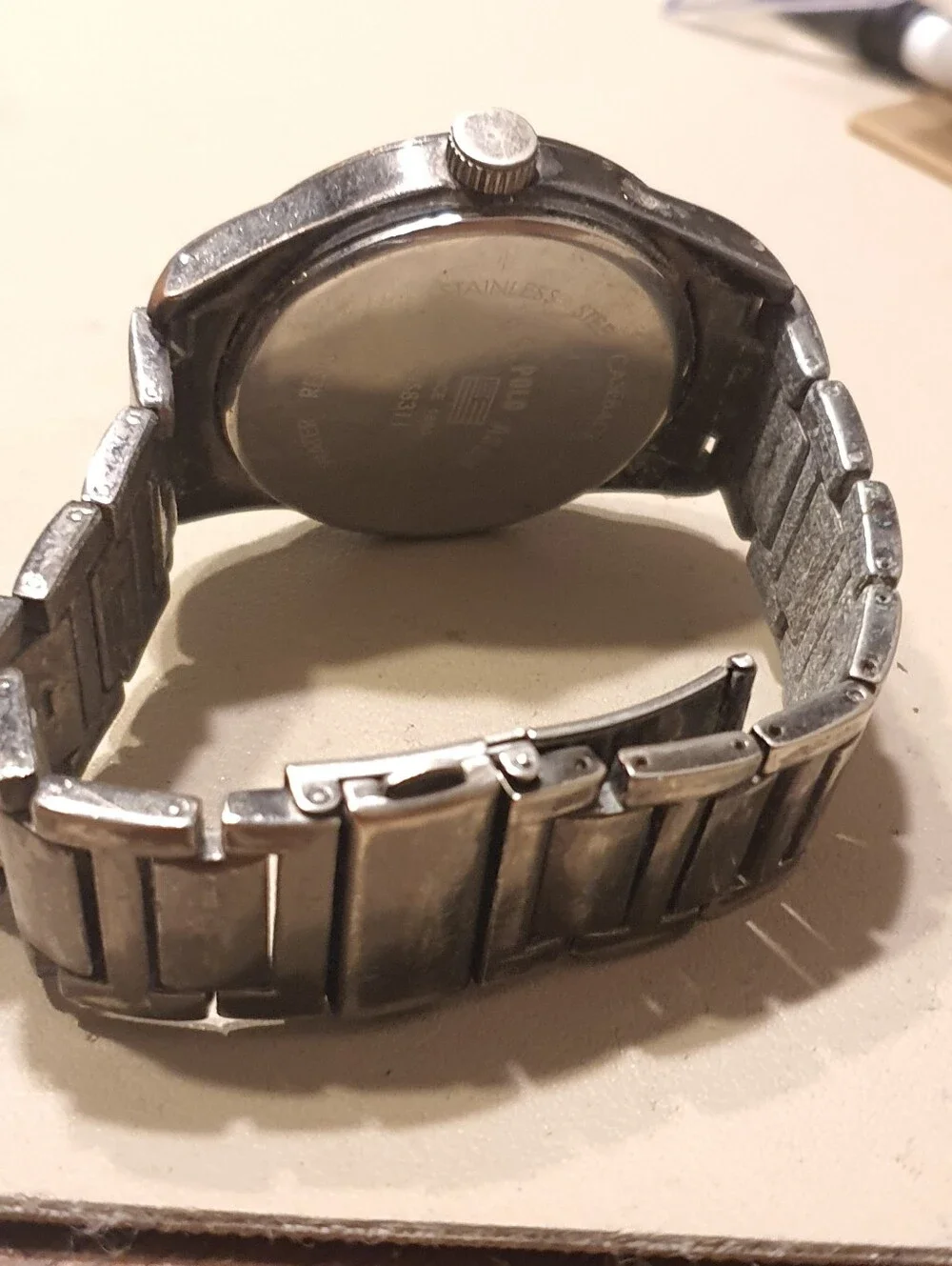 10/$20 US Polo Assn Black/Silver Stainless Steel Skeleton Style Men's Watch